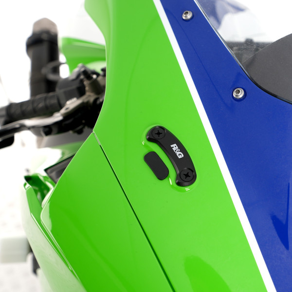 R&G Mirror Blanking Plates for Kawasaki ZX10-R '16- & ZX-10RR '21-